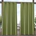 Red Barrel Studio® Breanna Solid Color Semi-Sheer Indoor/Outdoor Grommet Curtain Panels Polyester in Green/Blue/Brown | 108 H in | Wayfair