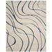 Blue/White 27 x 1 in Area Rug - Wade Logan® Ashal Abstract Cream/Blue Area Rug | 27 W x 1 D in | Wayfair 16C1C4334DC244519E674C3A3A8D407C