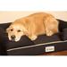 PetFusion Ultimate Dog Bed & Lounge w/ Orthopedic Memory Foam Bolster Polyester/Memory Foam in White/Brown | 9 H x 36 W x 28 D in | Wayfair PF-IBL2