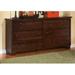 Birch Lane™ Aybel 6 Drawer 65" W Double Dresser Wood in Brown | 34 H x 65 W x 18 D in | Wayfair 5A2E419FD5F2431EA75FC226759D8036