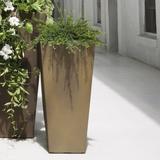 Crescent Garden Plastic Pot Planter in Brown | 25.5 H x 13 W x 13 D in | Wayfair A511044