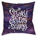 The Holiday Aisle® Otterburn Spooky Creepy Scary Square Pillow Cover & Insert Polyester/Polyfill blend | 18 H x 18 W x 3 D in | Wayfair