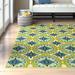 Blue/Green 43 x 0.16 in Indoor/Outdoor Area Rug - Andover Mills™ Brendel Floral Green/Ivory Indoor/Outdoor Area Rug, | 43 W x 0.16 D in | Wayfair