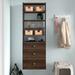 Dotted Line™ Grid 25.13" W Closet System Walk-In Sets Manufactured Wood in Brown | 72 H x 25.13 W x 14 D in | Wayfair