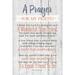 Winston Porter 'Prayer for My Friend...' Textual Art Plaque Wood in Brown/Gray/Red | 8.5 H x 6.5 W x 0.5 D in | Wayfair DX8719