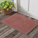 Arlmont & Co. 36" x 24" Non-Slip Indoor/Outdoor Door Mat Rubber in Red/Pink/Brown | 36 H x 24 W x 0.75 D in | Wayfair