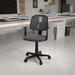 Ebern Designs Meridian Mid-Back Mesh Swivel Task Office Chair w/ Pivot Back Upholstered/Mesh in Gray/Brown | 36.25 H x 23 W x 23 D in | Wayfair
