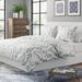 Ophelia & Co. Gregg Reversible Duvet Cover Set Cotton Percale in Blue/Gray | Full/Queen Duvet Cover + 2 Shams | Wayfair TRPT3421 42714066