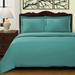 Trule Batts Egyptian-Quality Cotton 400 Thread Count Solid Luxury Duvet Cover Set w/ Pillow Shams in Green/Blue | Twin | Wayfair