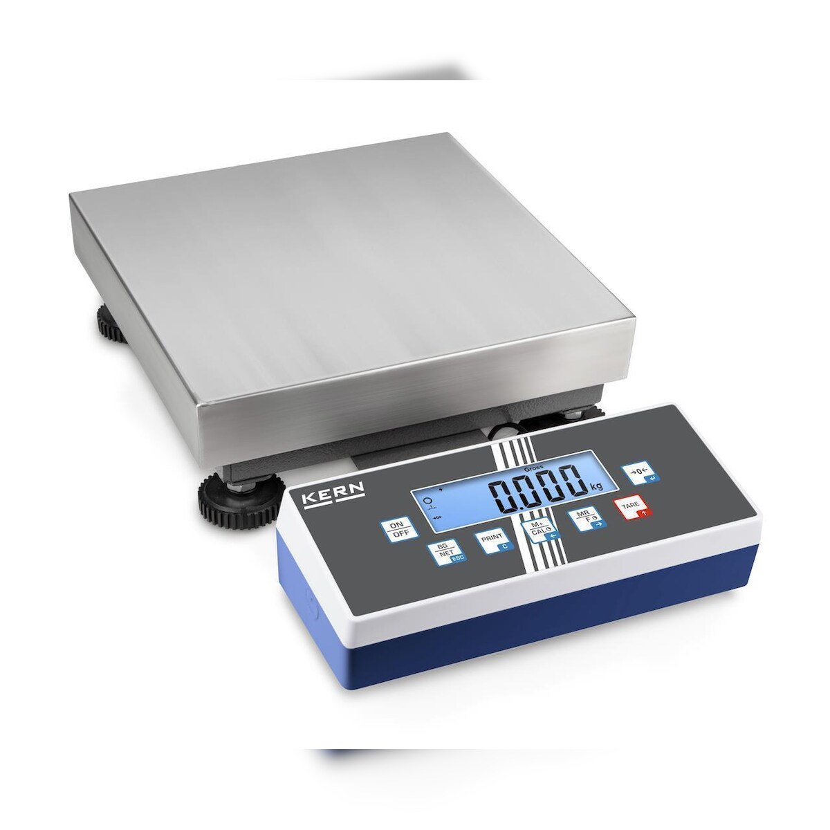 KERN Premium Zweibereichs-Plattformwaage EOC, IP 65, bis 15 kg, Wägeplatte 300 x 300 mm Image