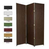 Handmade 7' Woven Fiber Room Divider