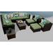 Barbados 12 Piece Outdoor Wicker Patio Furniture Set 12c