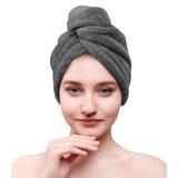 Eider & Ivory™ Peacham Hair Towels Polyester in Black/Brown | Wayfair 306553E5759144489CA3763469677D78