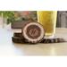 Millwood Pines Round Wood Log 4 Piece Coaster Set Wood in Brown | 0.5 H x 3.5 D in | Wayfair 173AF9C012724D268458E24F08C0DB16