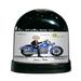 The Holiday Aisle® Friendly Folks Cartoon Caricature Male Motorcycle Lover Snow Globe Plastic | 4 H x 4 W x 3 D in | Wayfair