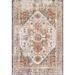 Gray/White 48 x 0.31 in Area Rug - Charlton Home® Gulbranson Traditional Medallion Power Loom Performance Beige Rug Polypropylene | Wayfair