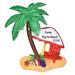 The Holiday Aisle® Island Oasis Beach Hanging Figurine Ornament in Green/Red | 4 H x 3.25 W x 0.5 D in | Wayfair 030C354CA8A74C70B026953F75A352CB