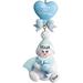 The Holiday Aisle® Baby's 1st Christmas Candycane Snowbaby Hanging Figurine Ornament Plastic in Blue | 5 H x 2.5 W x 0.5 D in | Wayfair