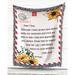 East Urban Home Personalized Salutation & Signature Sunflower Airmail Letter 100% Cotton Blanket | 52 H x 37 W in | Wayfair