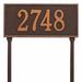 Whitehall Products Hartford 1-Line Lawn Address Sign Metal | 7.25 H x 16 W x 0.375 D in | Wayfair 1324AC