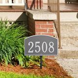 Old Century Forge Legacy 1-Line Lawn Address Sign Metal | 8.75 H x 14 W x 2.38 D in | Wayfair 3339-PS