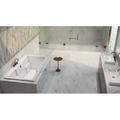 Malibu Home Laguna 72" x 36" Drop In Air Acrylic Bathtub Acrylic in White | 22 H x 72 W in | Wayfair MHLA7236A01