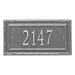 Whitehall Products Gardengate Personalized Grande 1-Line Wall Address Plaque Metal in Gray | 9.5 H x 18 W x 0.375 D in | Wayfair 3286PS