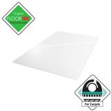 "Ultimat Polycarbonate Rectangular Chair Mat for Carpets up to 1/2"" - 48 x 60"" - Floortex FR1115223ER"