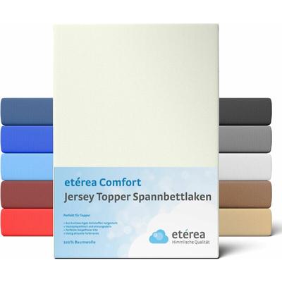 etérea Jersey Topper Spannbettlaken, 200x200 - 200x220 cm Natur