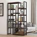 6-Tier Bookshelf 70.9 inch Tall Bookcase, 12-Shelf Industrial Display Shelves
