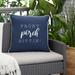 Sunbrella Indoor/Outdoor Single Embroidered Pillow - "Front Porch Sittin'"