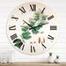 Designart 'Vintage Botanicals XIII' Farmhouse wall clock