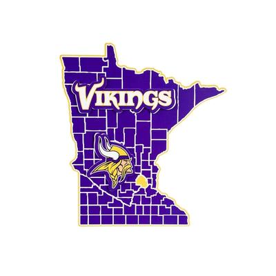 Minnesota Vikings State Shape Wall Decor