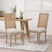 Regina French Country Wood and Cane Upholstered Dining Chairs (Set of 2) by Christopher Knight Home