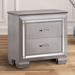 Ruff Contemporary Solid Wood 2-Drawer Nightstand by Furniture of America