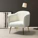 Belicia 27" Wide ContemporaryVelvet Barrel Chair with Metal Legs by HULALA HOME