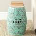 SAFAVIEH Paradise Pacific Light Blue Ceramic Decorative Garden Stool