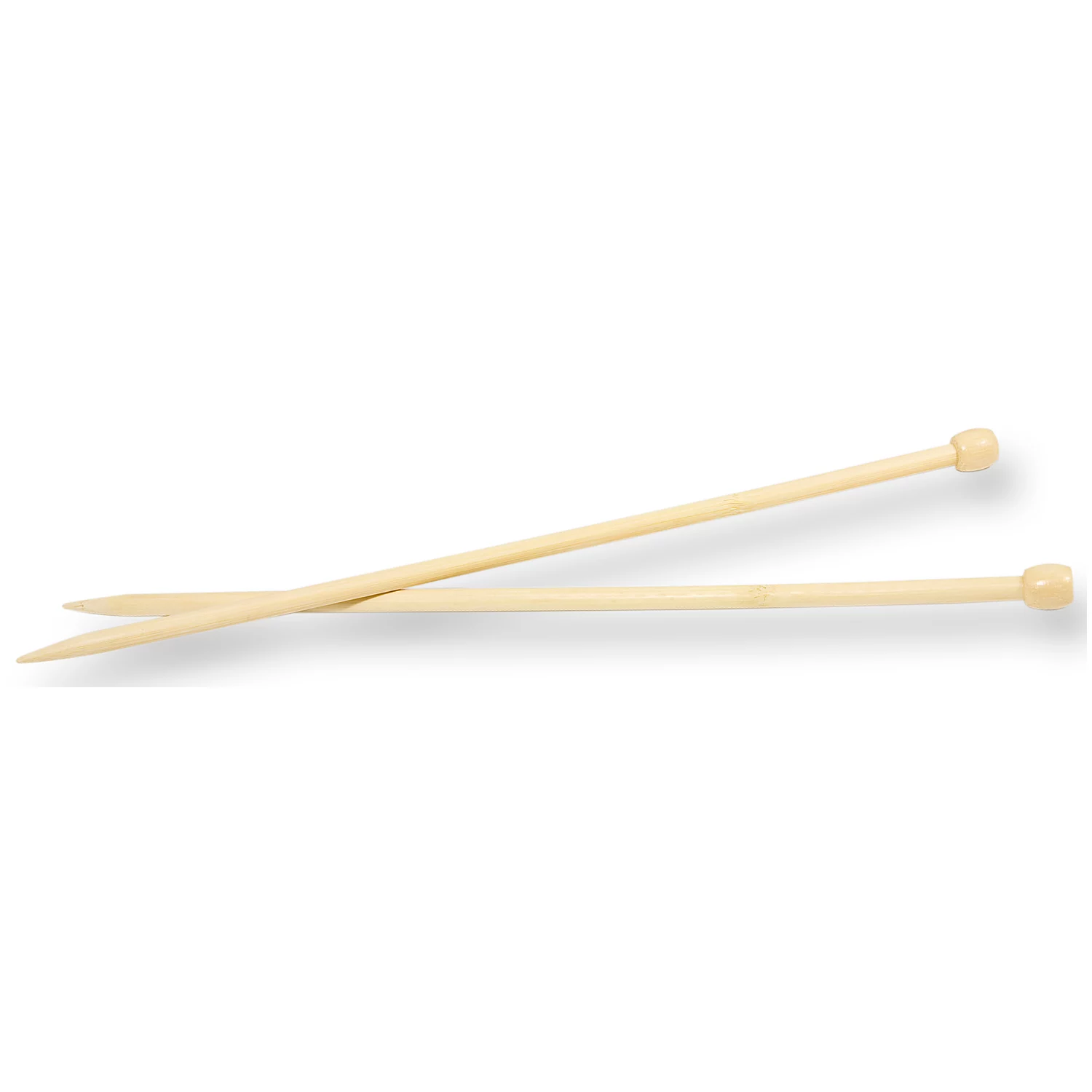 buttinette Aiguilles droites, en bambou, longueur : 35 cm