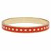 Kate Spade Jewelry | Kate Spade Idiom Red Enameled Gold Bangle Bracelet | Color: Gold/Red | Size: Os