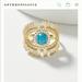 Anthropologie Jewelry | Anthropologie Spirit Eye Statement Ring Nakamol | Color: Blue/Gold | Size: Various