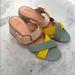 J. Crew Shoes | J.Crew Penny Colorblock Faux Croc Slide Sandal 8.5 | Color: Pink/Yellow | Size: 8.5
