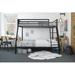 Twin Over Full Standard Bunk Bed by Viv + Rae™ kids Metal in Black | 63 H x 56.5 W x 78 D in | Wayfair DD7DB9C3CA524E92858E939891C33535