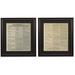 Trinx Amendments To The United States Constitution Set - Picture Frame Textual Art Print On Paper in Black | 21.5 H x 19 W x 0.75 D in | Wayfair