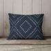 Union Rustic Caprice Outdoor Rectangular Pillow Cover & Insert Eco-Fill/Polyester in Blue/White/Navy | 18 H x 24 W x 5 D in | Wayfair