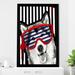 Indigo Safari Husky (Vertical) By Jodi - Graphic Art in Black/Green/White | 49.5 H x 33.5 W x 1 D in | Wayfair CF24C24615E44AB0B261EE2B565D1718