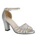 Touch Ups Lauren - Womens 9.5 Silver Sandal Medium