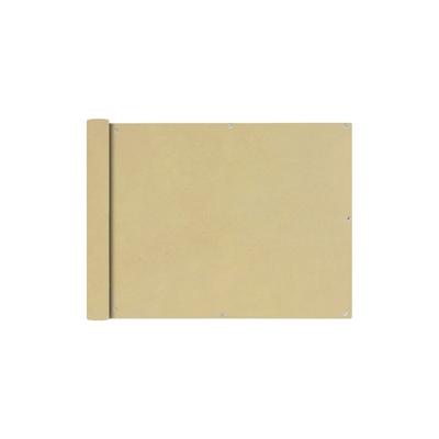 vidaXL Balkonsichtschutz Oxfordgewebe 90x400 cm Beige