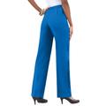 Plus Size Women's Classic Bend Over® Pant by Roaman's in Vivid Blue (Size 32 W) Pull On Slacks