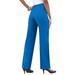 Plus Size Women's Classic Bend Over® Pant by Roaman's in Vivid Blue (Size 32 W) Pull On Slacks