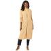 Plus Size Women's Fine Gauge Duster Cardigan by Jessica London in Soft Camel (Size 26/28) Cardigan Sweater